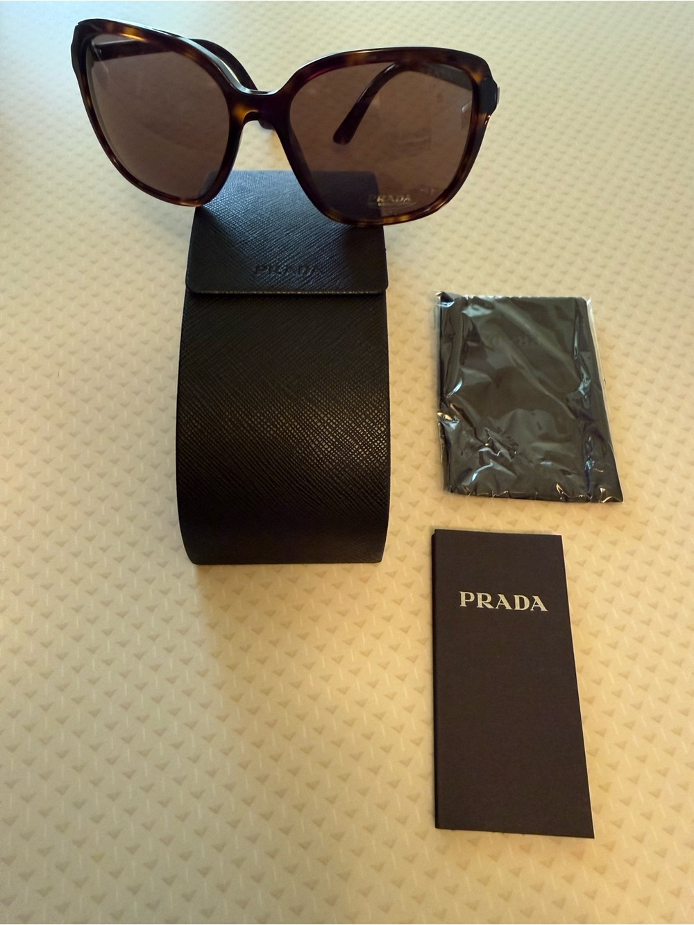 Prada Brand New Without Tags Brown Tortoise Sunglasses
